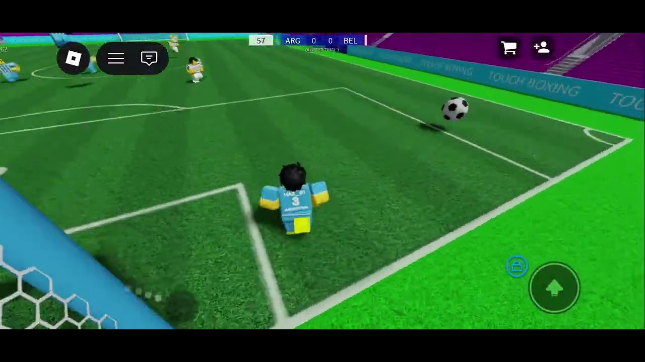 Playing touch soccer!