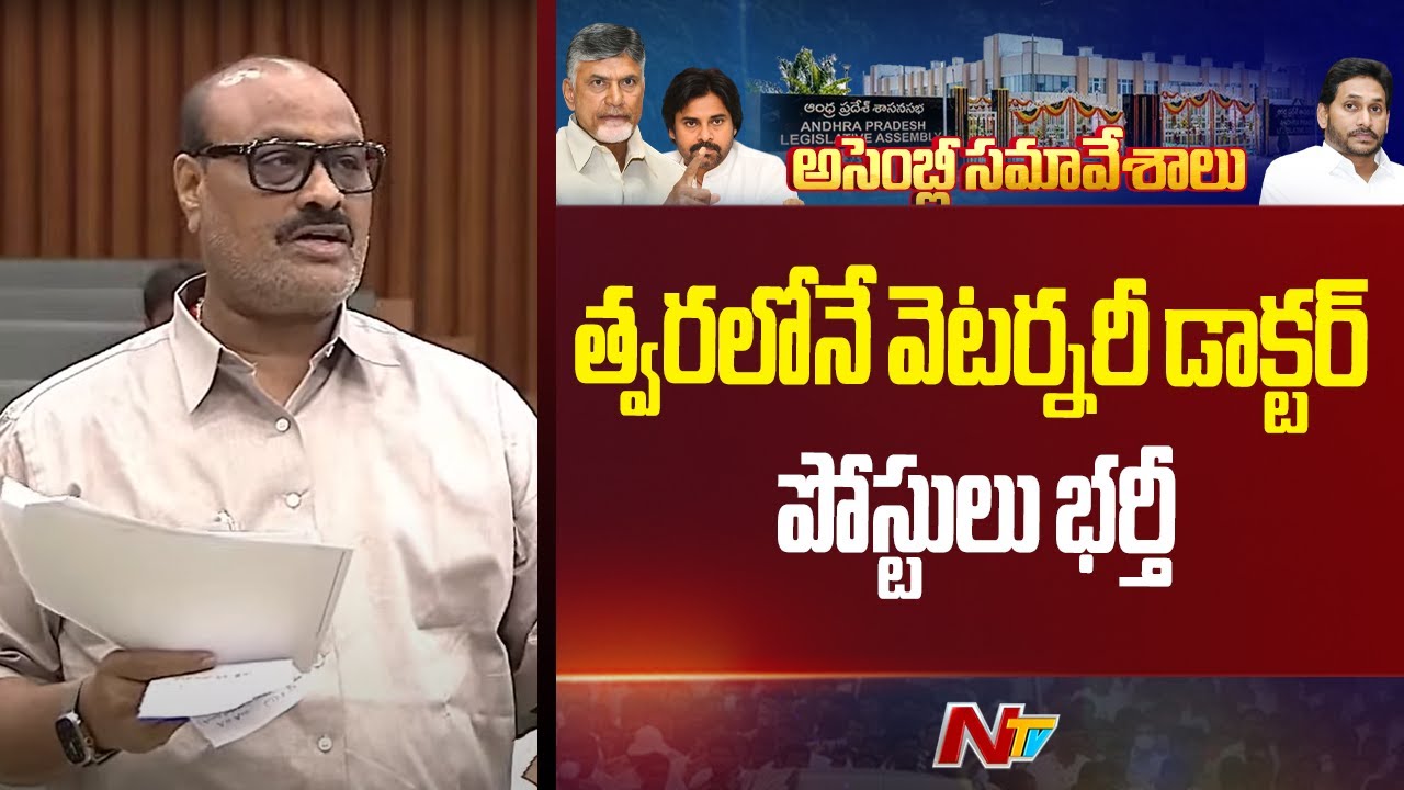 Minister Atcham Naidu Says That Veterinary Doctor Posts to be Filled Soon | NTV Telugu