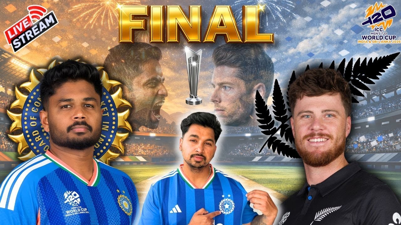 LIVE - INDIA VS NEW ZEALAND | T20 WORLDCUP FINAL LIVE REACTIONS | HISTORY IN THE MAKING