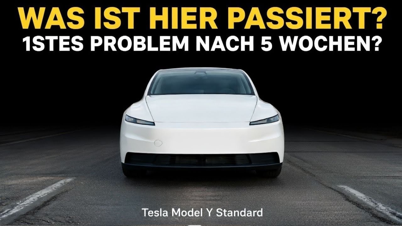 Was ist hier passiert? Tesla Model Y Standard nach 5 Wochen zum Service? 