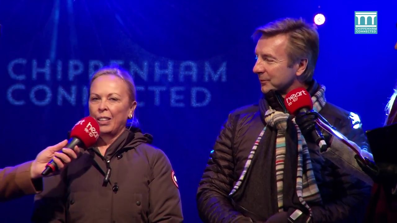 Torvill and Dean - Chippenham's Classic Christmas Light Switch On 2016 from solo16