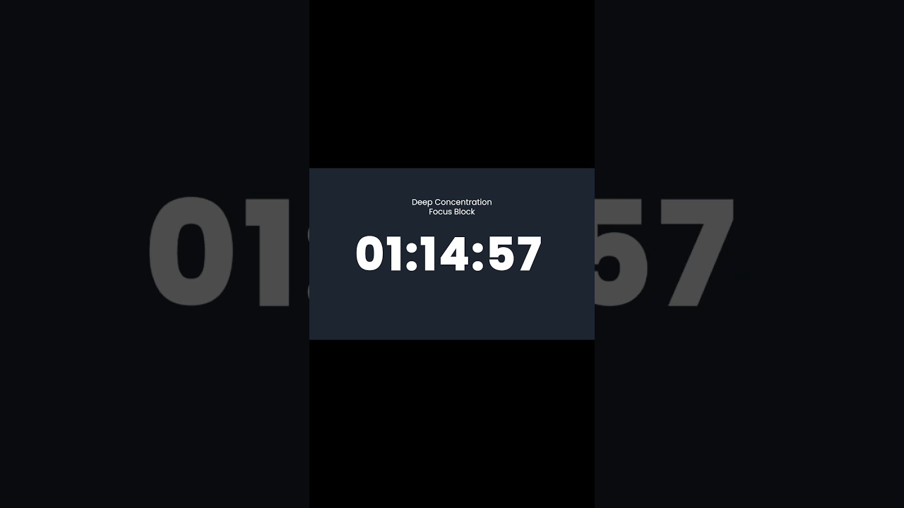 Preview | Deep Concentration Timer – 75 Minute Focus Blocks 