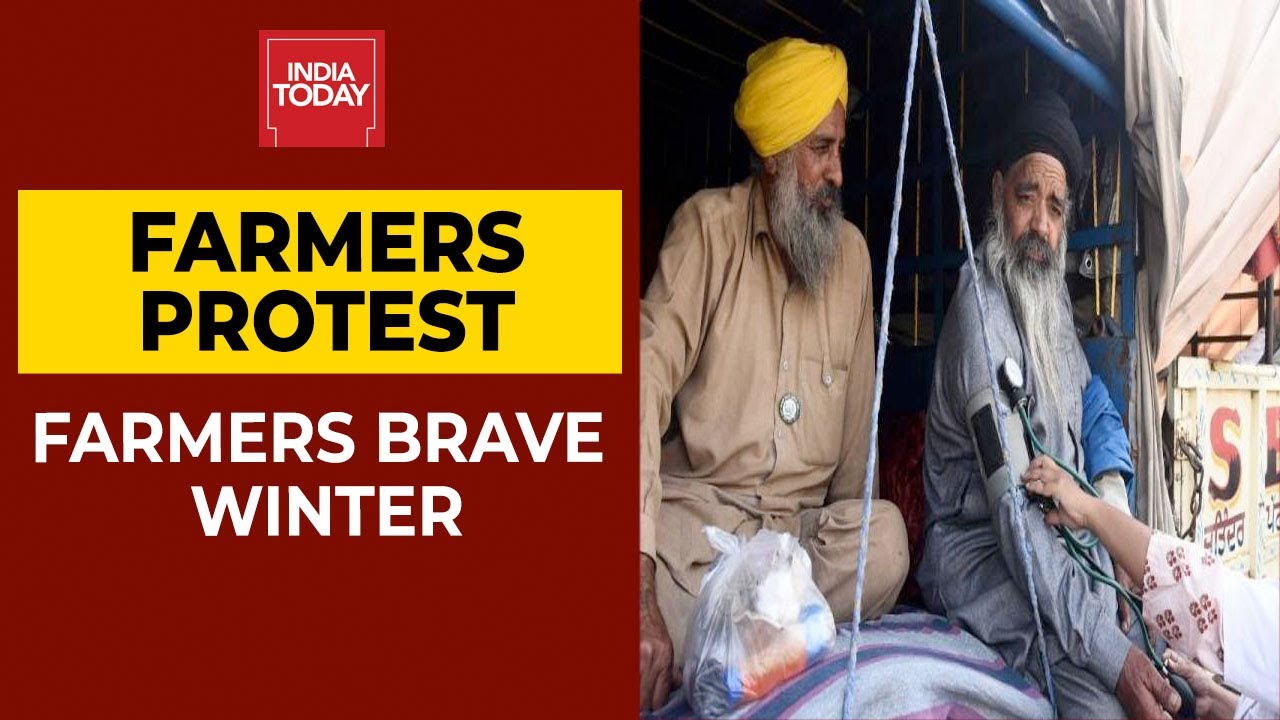 Protesting Farmers At Delhi Borders Brave Winter | Farmers Protest Over Farm Laws | India Today