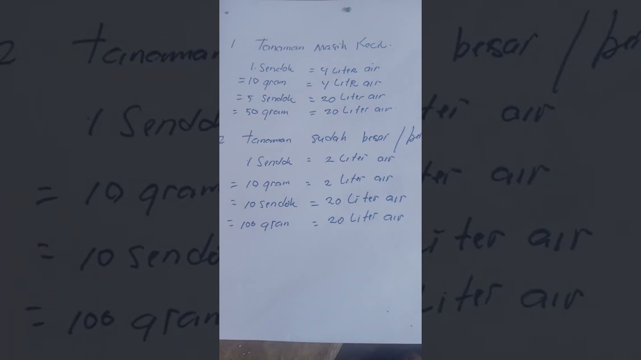 DOSIS NPK KOCOR