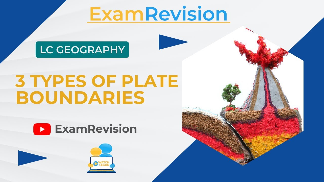 Leaving Cert Geography - 3 Types of Plate Boundaries