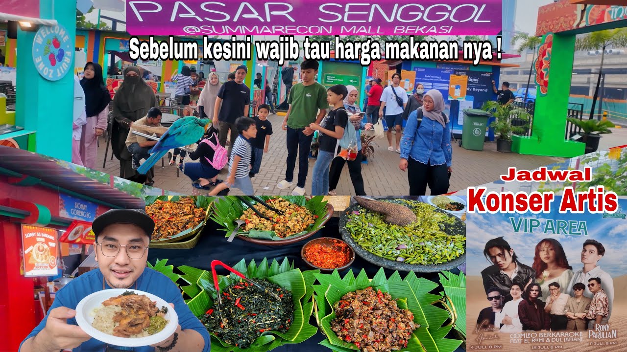 Bazar Kuliner Terbesar di Pasar Senggol Summarecon Bekasi || Street Food Kuliner Bekasi