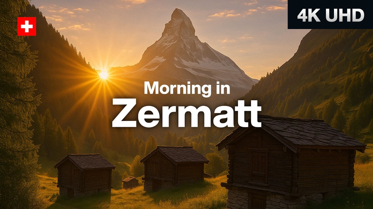 Zermatt, Switzerland Early Morning Walking Tour | Epic View of Matterhorn 🇨🇭