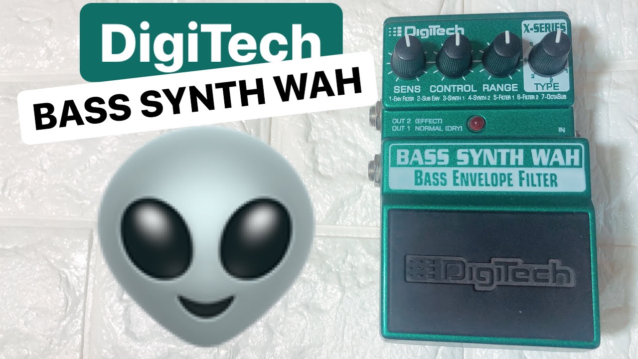 👽DigiTech 👽BASS SYNTH WAH Pedal Tested on BASS