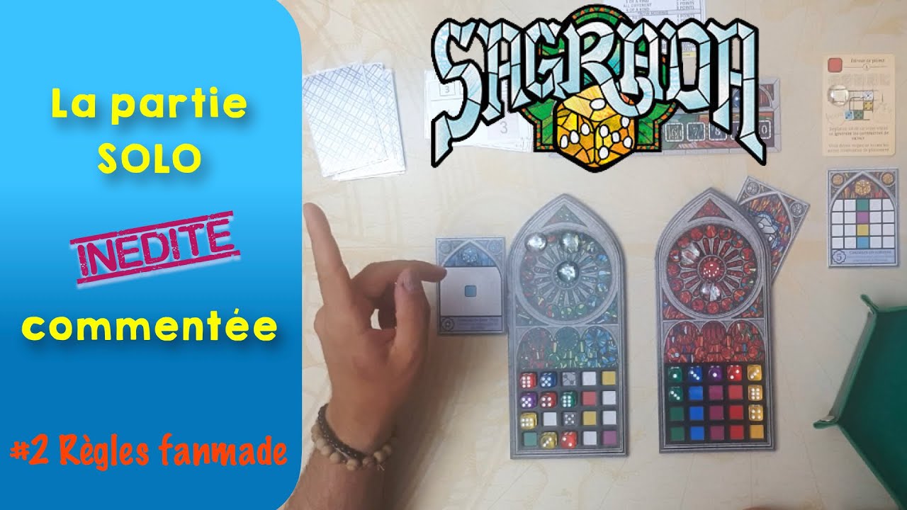 Sagrada - la partie SOLO Fanmade #-2  Automa !