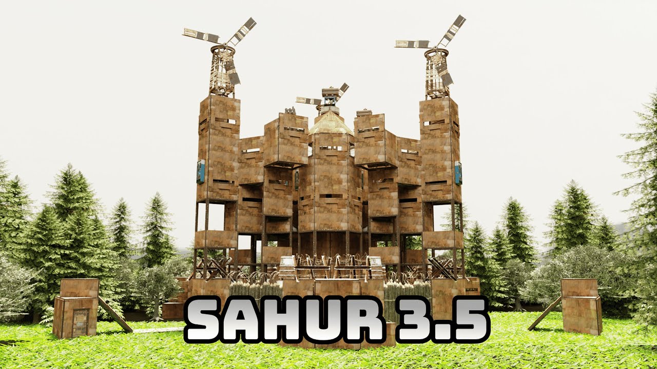 The best EGG base for online raids in 2025 &bull; 24 turret setup &bull; Anti siege - rust base design
