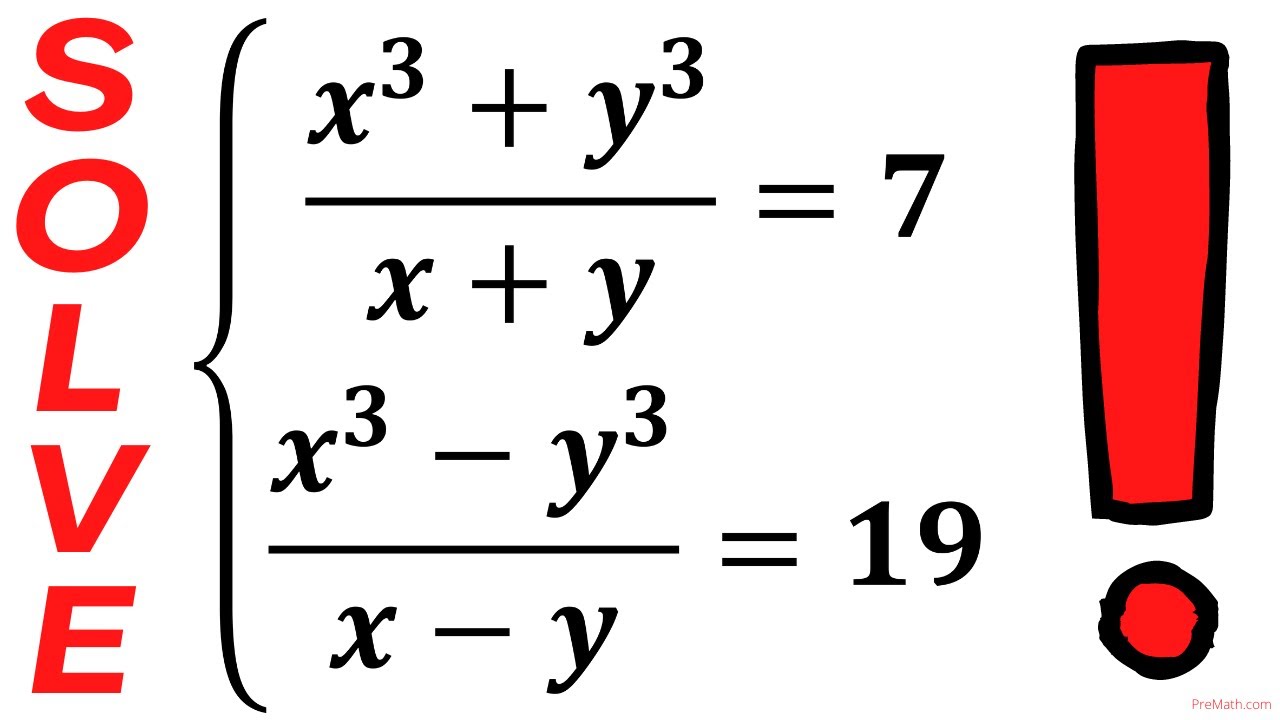 Solve this System of rational Equations | Quick & Easy Explanation
