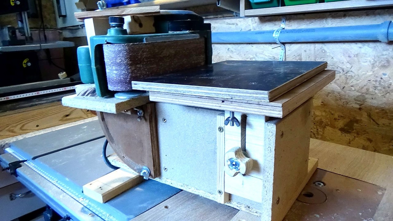 EASY to build your own belt sander holder.