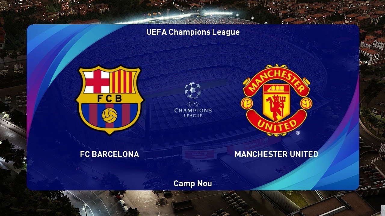 PES 2021 / Барселона - Манчестер Юнайтед / Лига Чемпионов УЕФА / Геймплей ПК