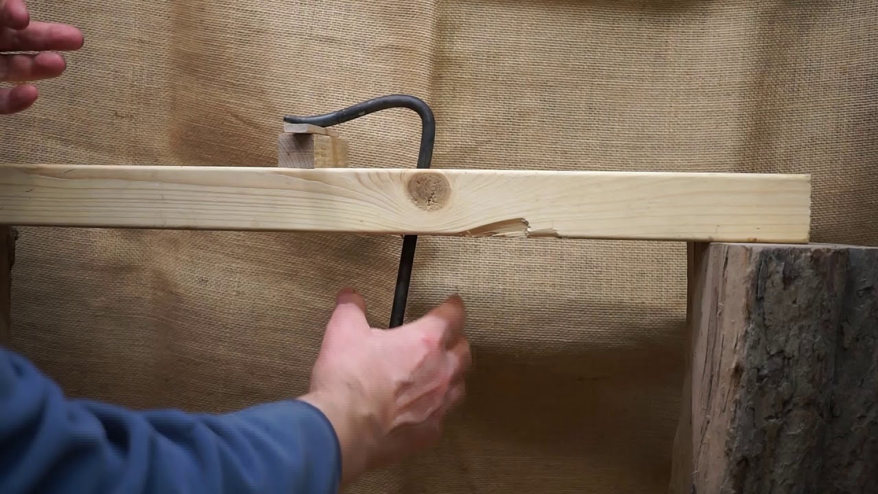 the daegrad tools 10mm  forged steel reenactors bench holdfast