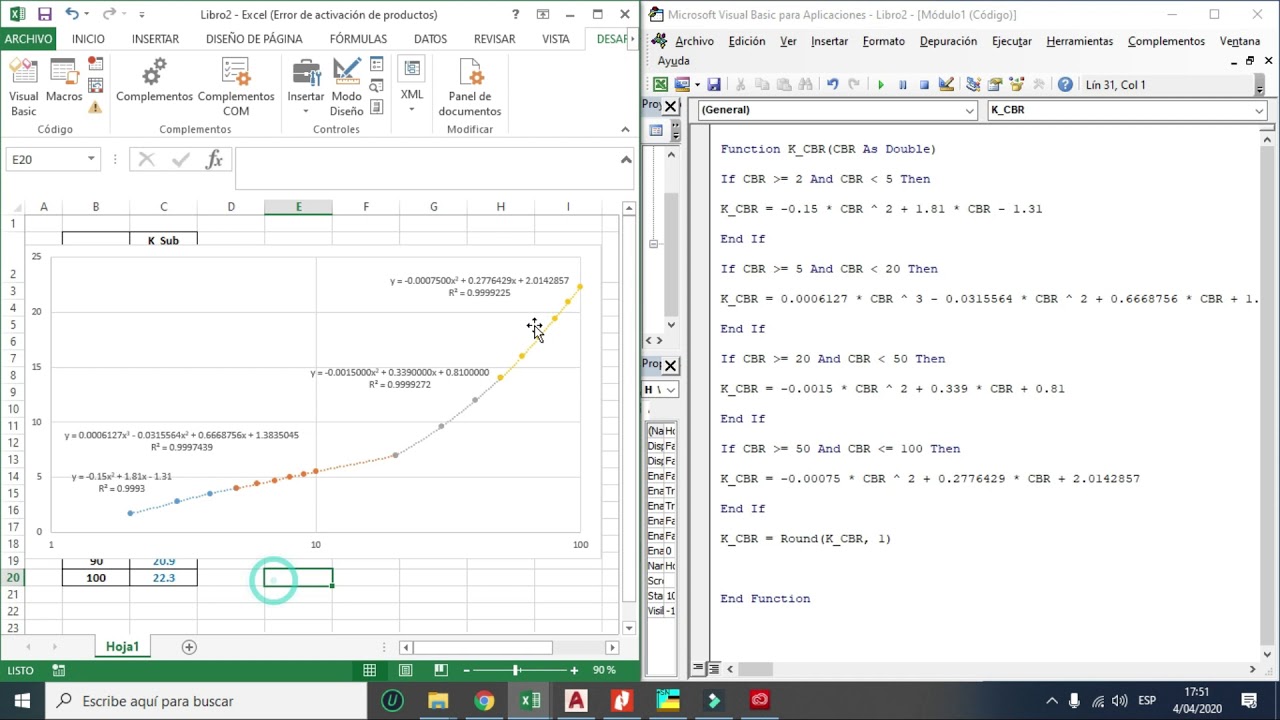 VBA Y EXCEL PARA INGENIEROS CIVILES (04): DISEÑO DE PAVIMENTO RÍGIDO - PARTE 01