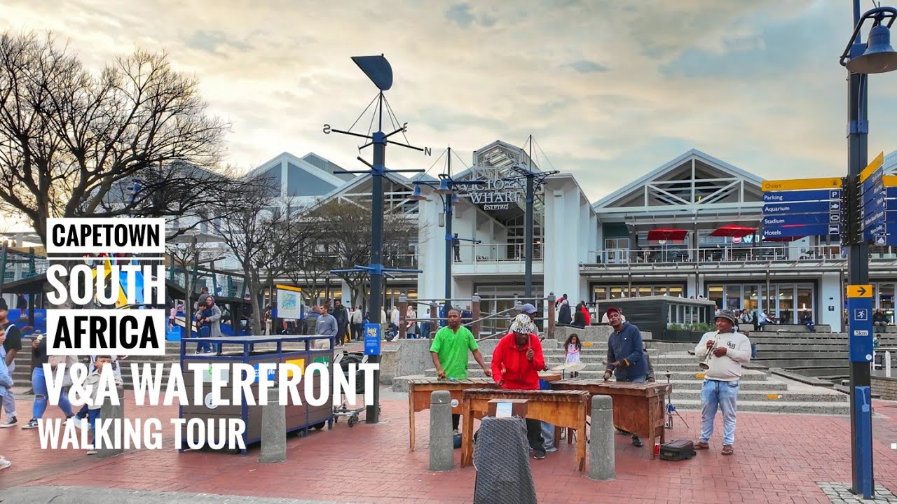 V&A Waterfront Cidade do Cabo na África do Sul | 4K walk