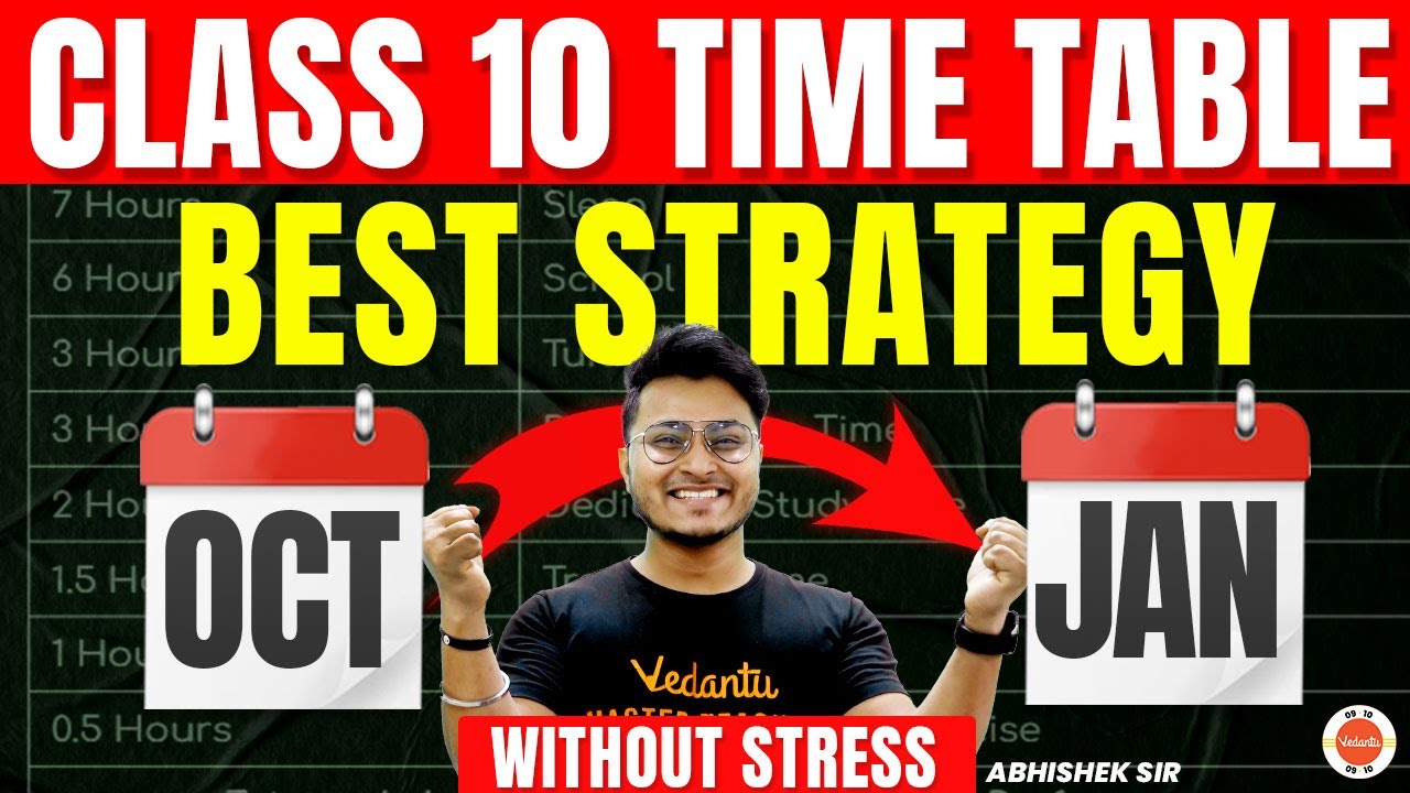 CBSE Class 10 Boards Time Table 2023-24 | Best Study Plan 👌 From Oct -Jan With Focus on Your Health