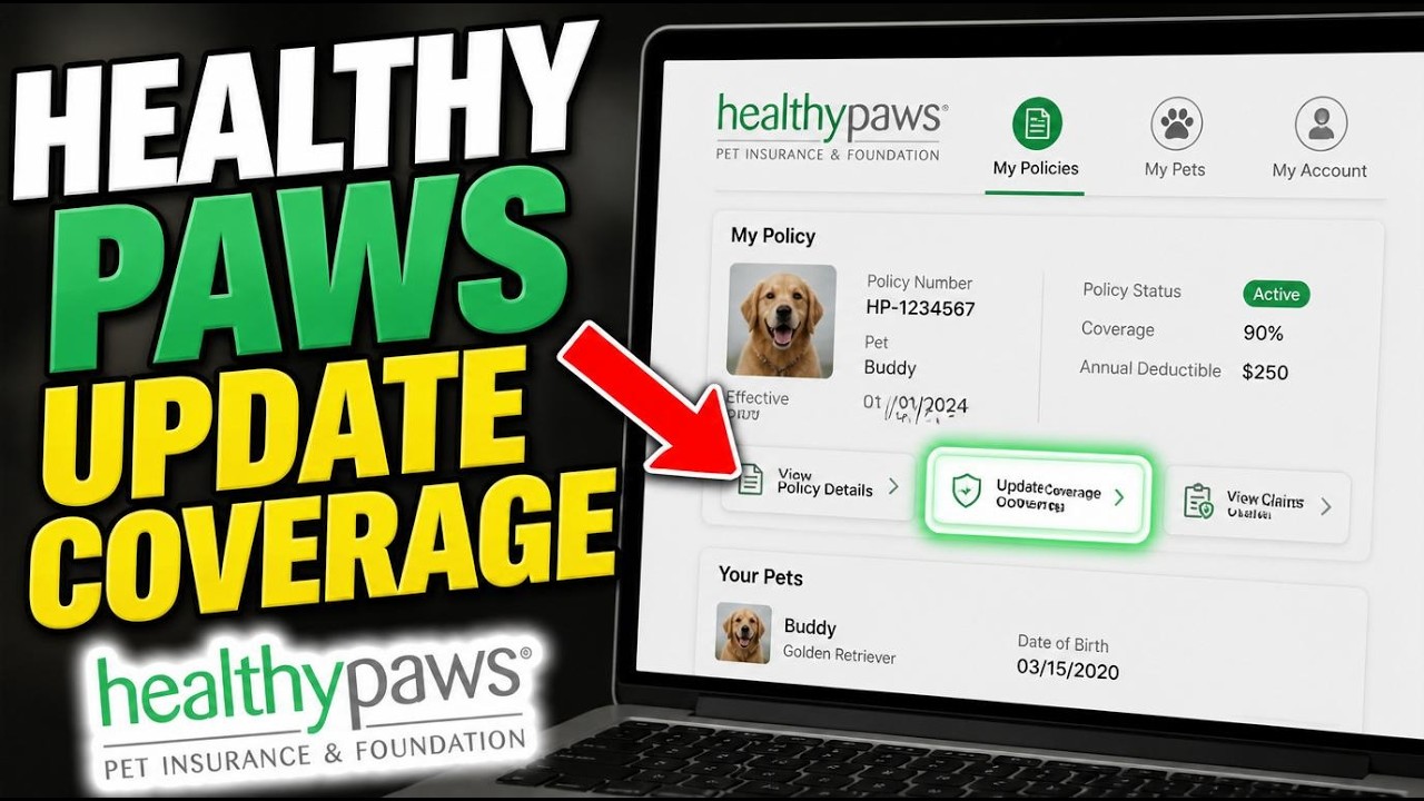 How to update your coverage for dogs with Healthy Paws - Easy Tutorial