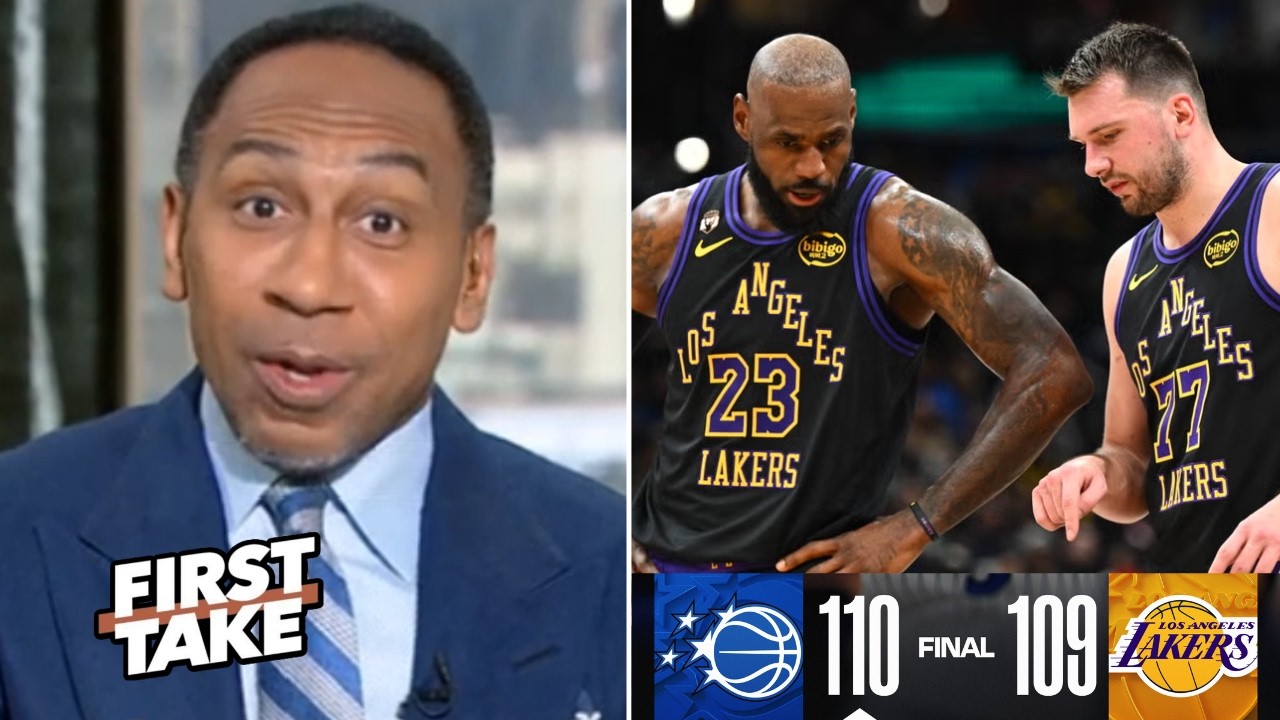 FIRST TAKE | LeBron deliberately sabotaged Luka Doncic - Stephen A. roasts Lakers lose to Magic