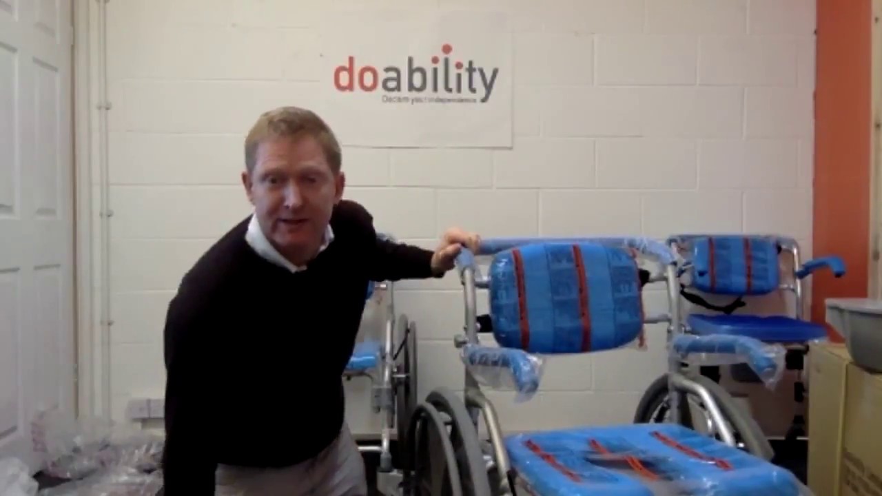 Easyfold Self-Propelled Mobile Shower Commode Demonstration