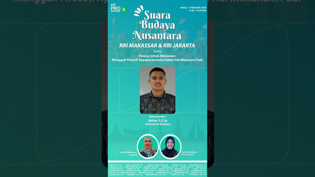Pulang Untuk Menanam:Menggali Filosofi Appakarammula Dalam Hal Menanam Padi - Rabu, 11 Februari 2026