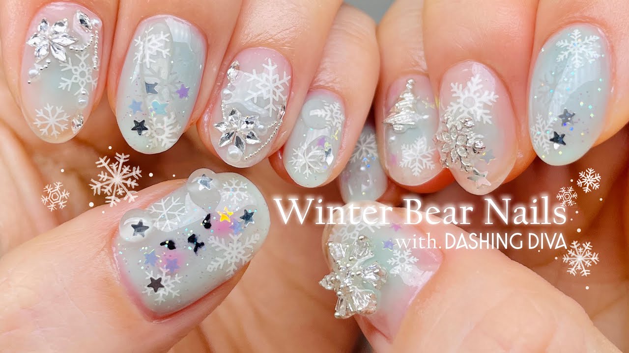 Winter Bear Nail 🐻‍❄️ Без базы и топа..? Даже новичок справится легко! | Vlog | ASMR