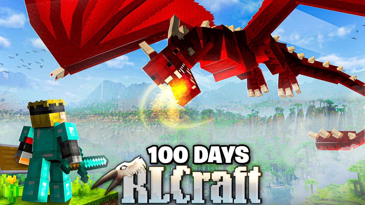 I Survived 100 Days in RLCraft in Minecraft!