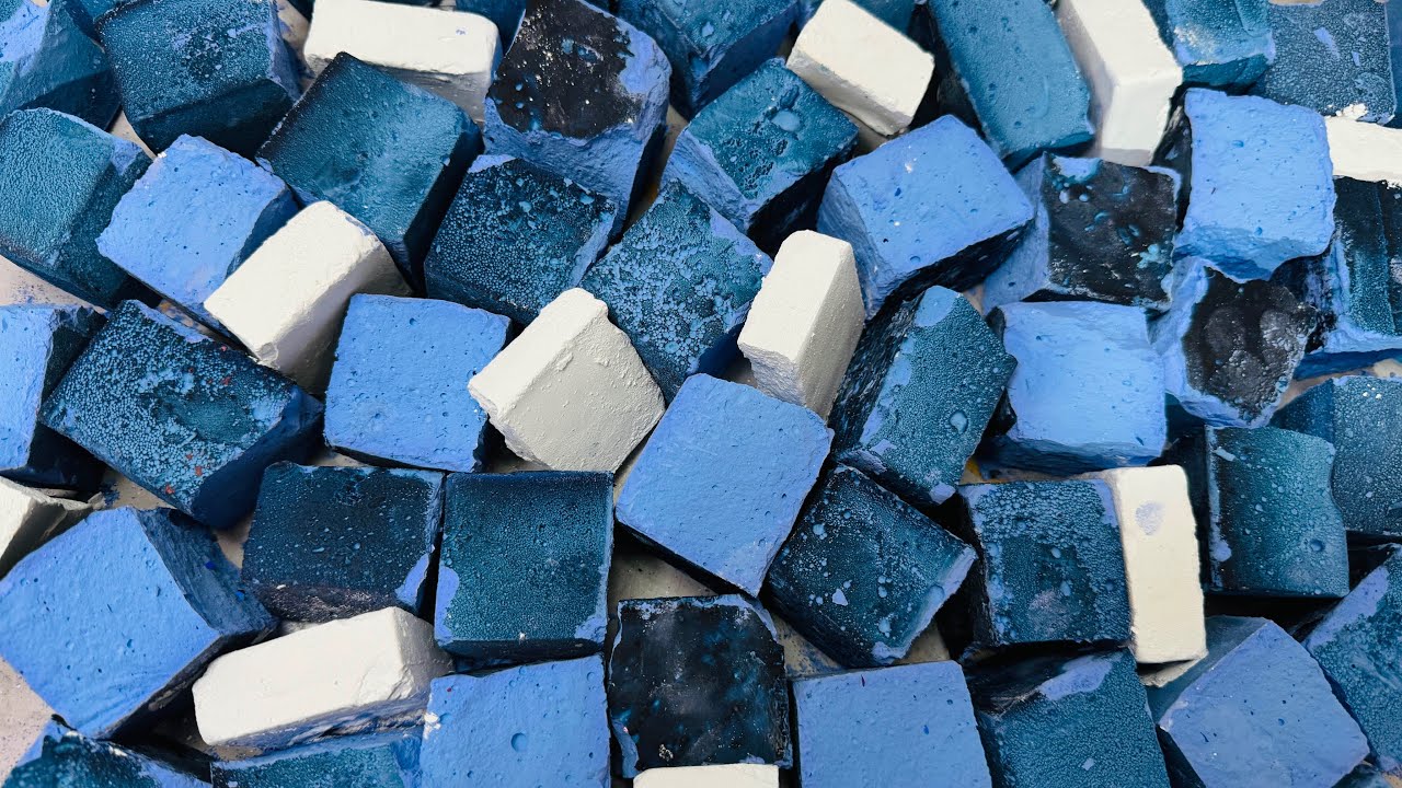 Small  Piece Chalk ASMR Crush  | Oddly  Satisfying Chalk crushing 