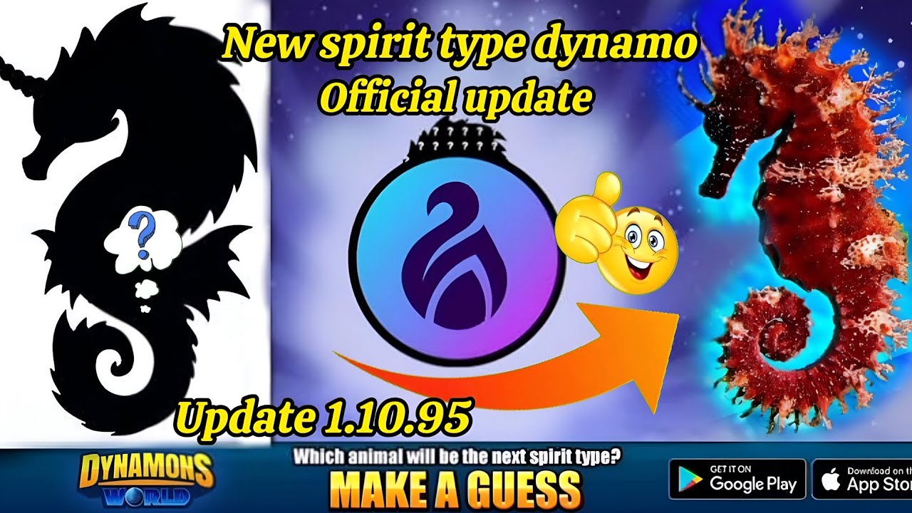 Dynamons World New Update || Dynamons World Update 1.10.95 || New Spirit Type Dynamo Seahorse