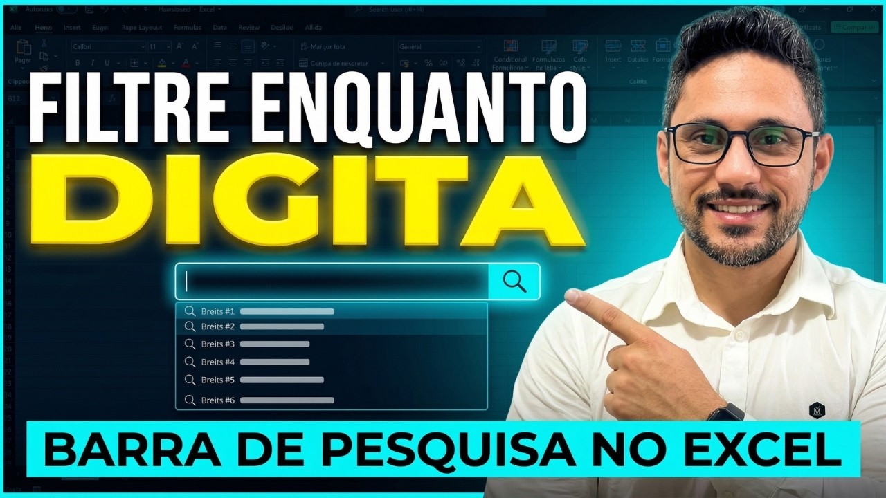 Barra de Pesquisa Inteligente no Excel: Filtre dados enquanto digita!