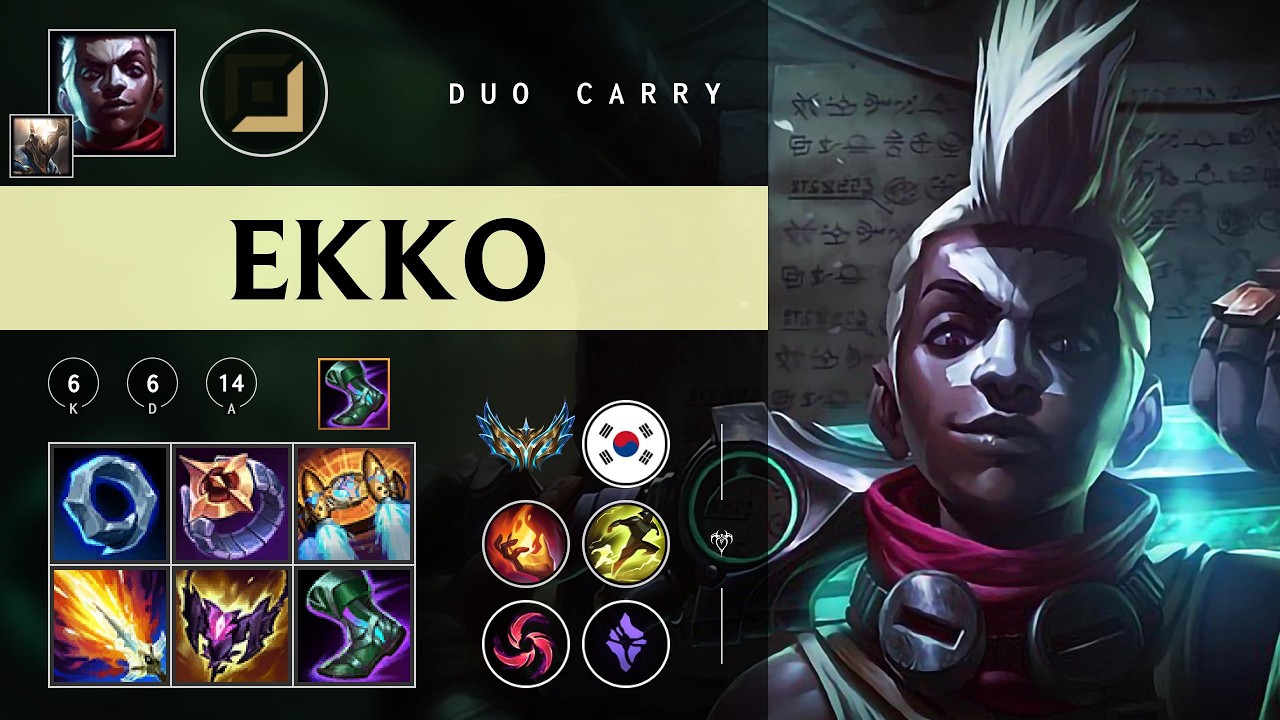 Ekko Carry vs Ezreal - KR Challenger Patch 26.05