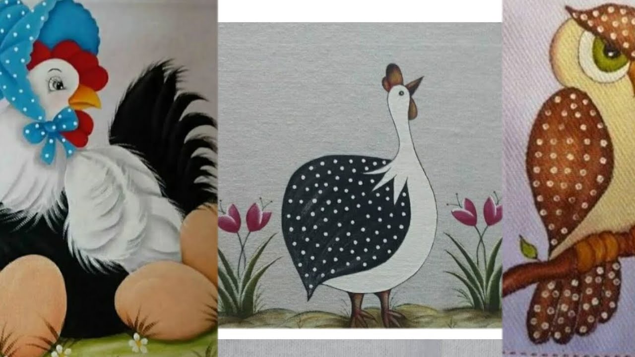 Fabric Painting On Cloth Animals//painting Animals
