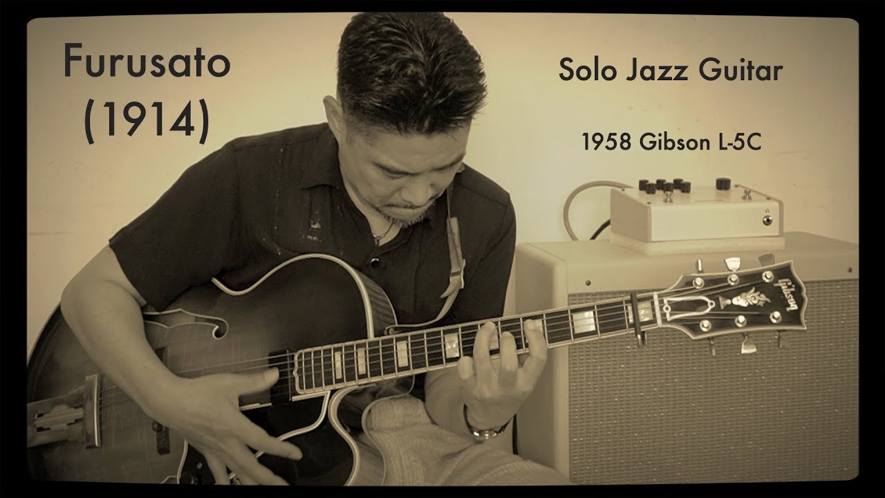 Furusato (1914) 故郷 (My Country Home) Solo Jazz Guitar Hideo Date A=432Hz 1958 Gibson L-5C　故郷ジャズギター