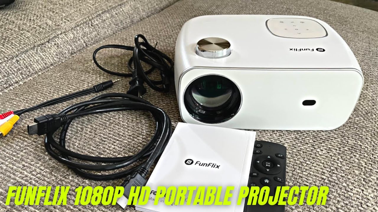 FunFlix 12000L 1080P HD Portable Projector Review & User Manual | Home Theater Movie Projector