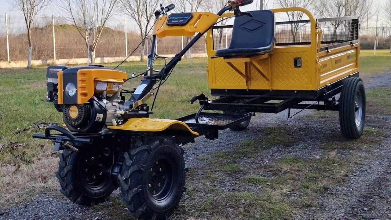 ProGARDEN Campo 803 professional tiller, 7.5HP. Equipment presentation.