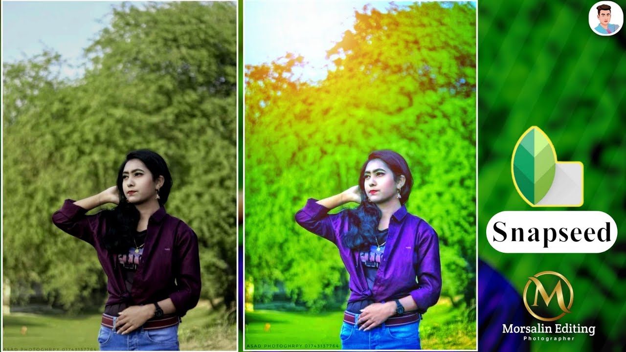 snapseed mobile photo editing tutorial|Snapseed green Color photo Editing |Morsalin Editing