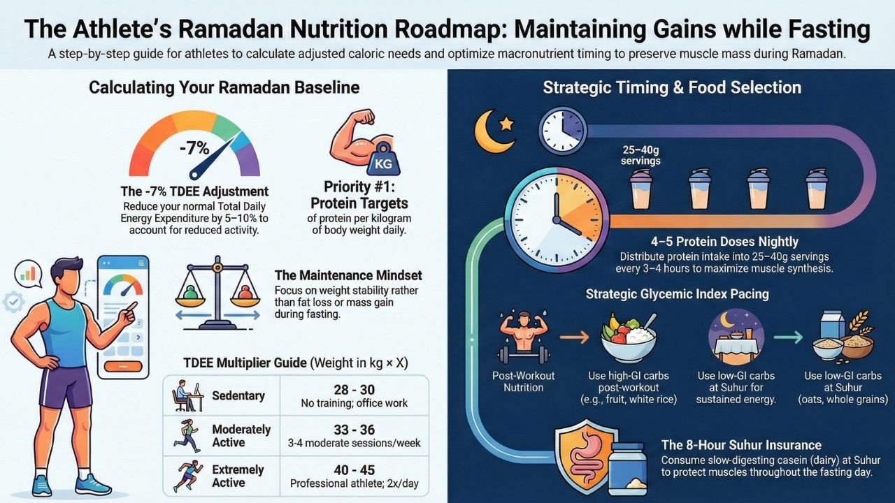 Nutrition Ramadan et sport : How many calories to AVOID losing muscle? 2/16