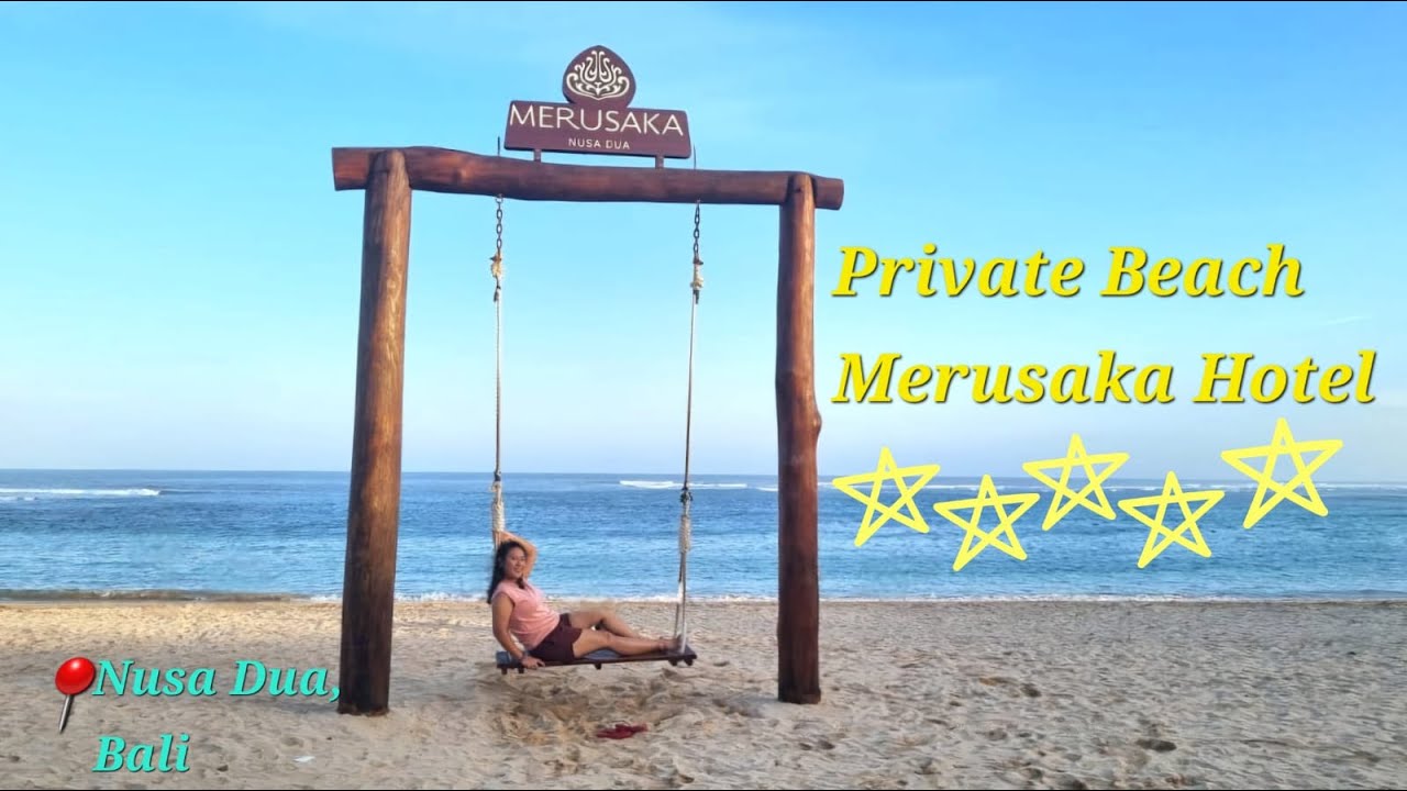 Private Beach di Luxury Hotel I Merusaka Nusa Dua Bali