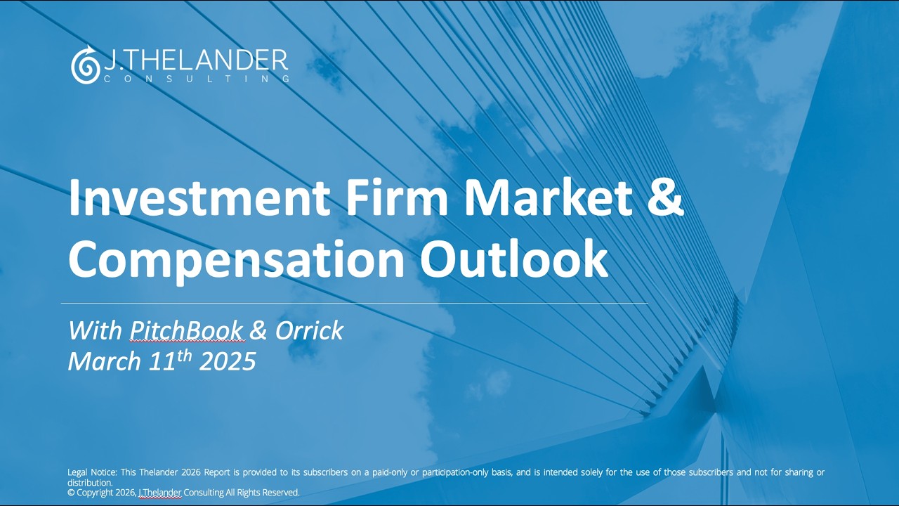 Investment Firm Market & Compensation Update Q1 2026