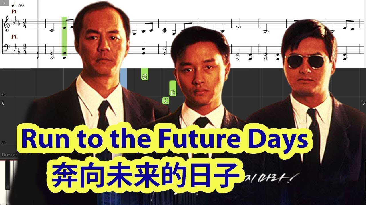 [Piano Tutorial] Run to the Future Days | 奔向未来的日子 (A Better Tomorrow 2) - Leslie Cheung | 张国荣