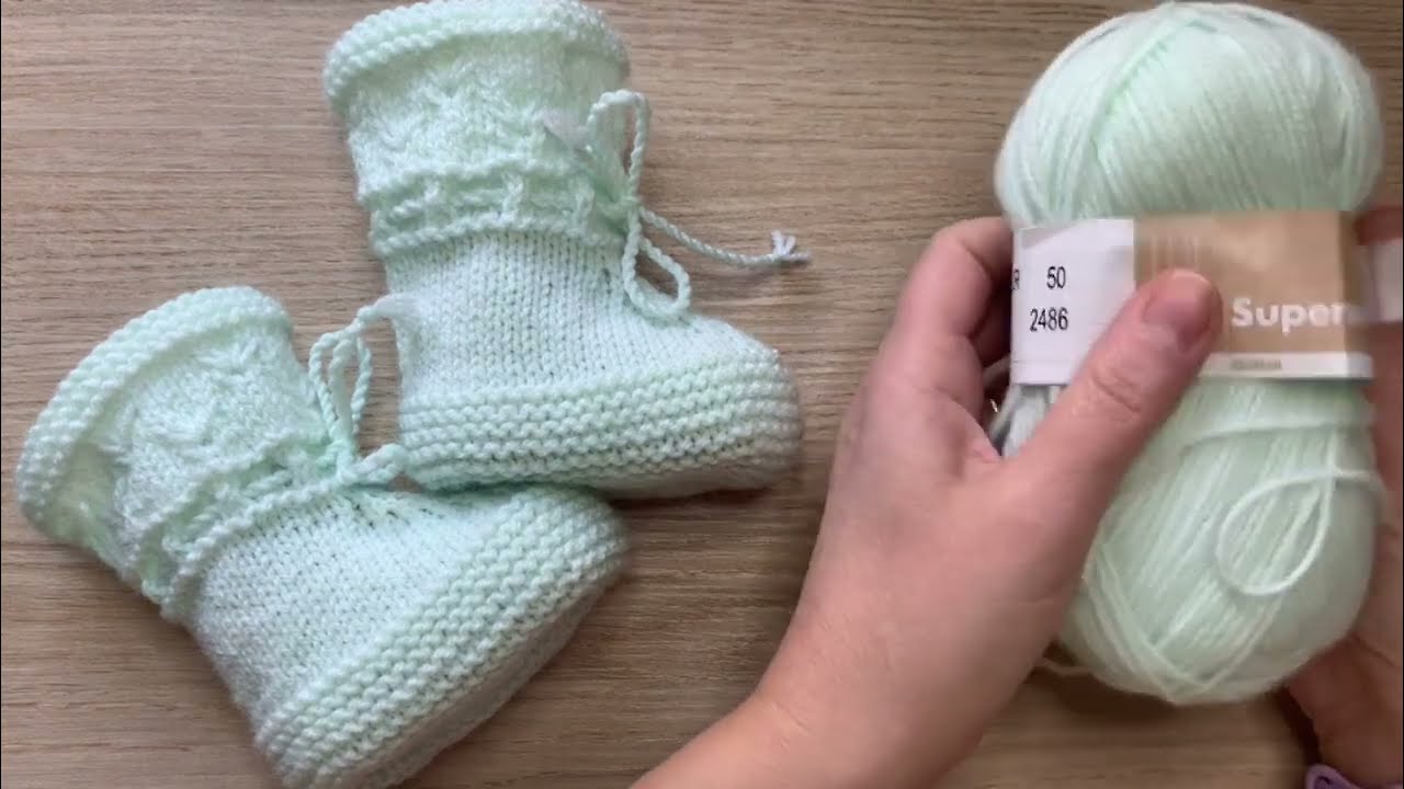 Tuto Tricot Bébé « Chaussons Milady » 3-6 mois