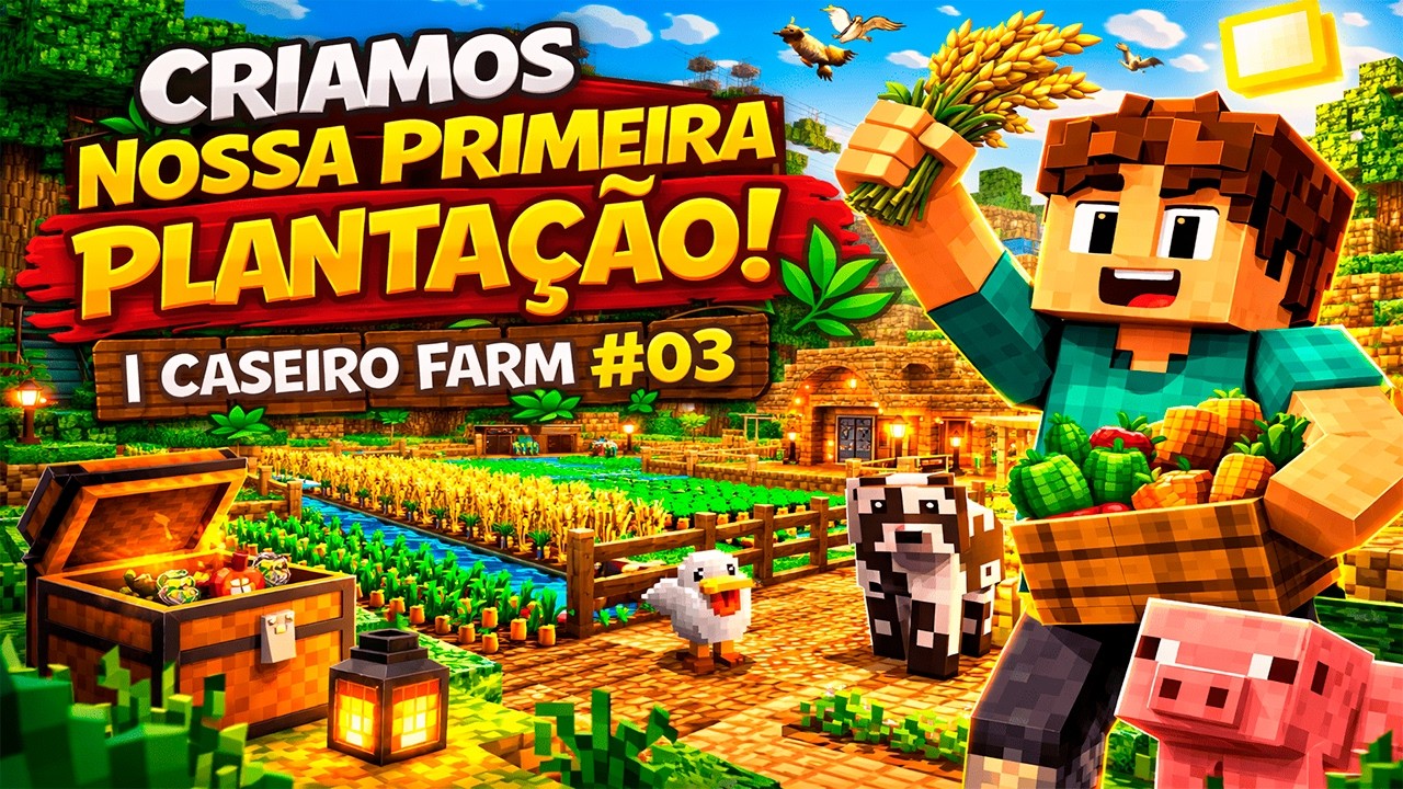 CRIAMOS NOSSA PRIMEIRA PLANTAÇÃO! 🌾 | CASEIRO FARM #03