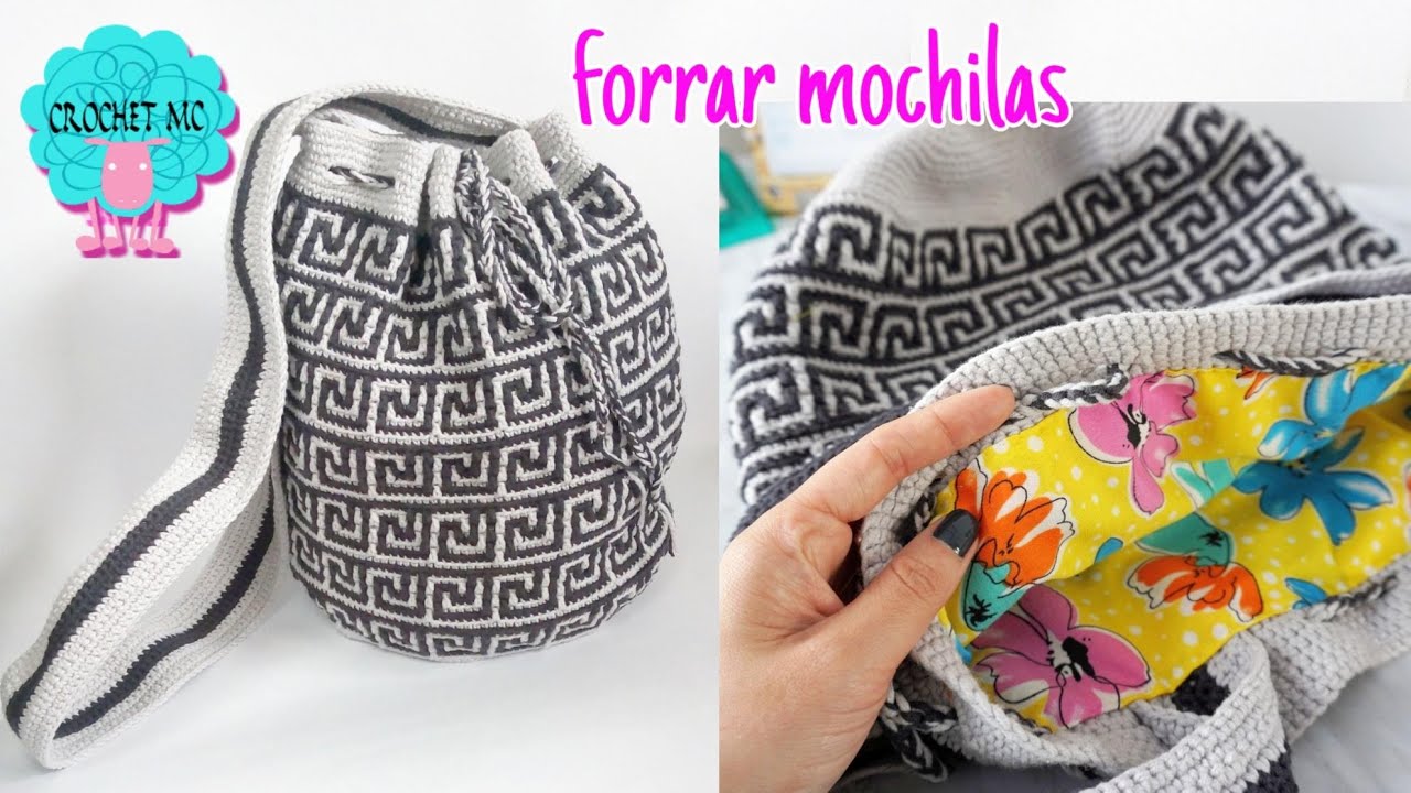 Forrar mochilas o bolsos redondos a mano