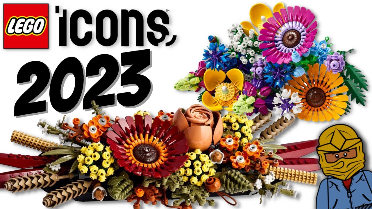 2023 LEGO Icons Botanical Collection Sets Revealed: Dried Flower Centerpiece & Wildflower Bouquet!