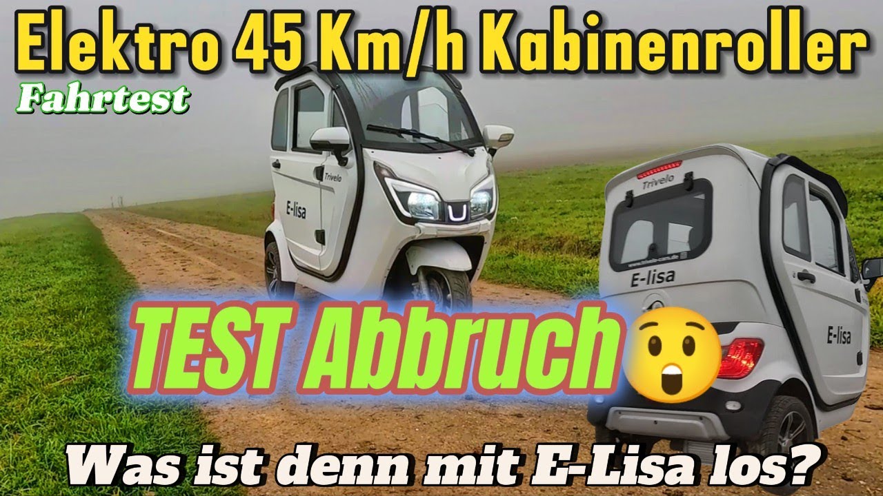 Elektro 45 Km/h Dreirad ‼️Probefahrt ABBRUCH‼️Was ist mit dem Teil los?