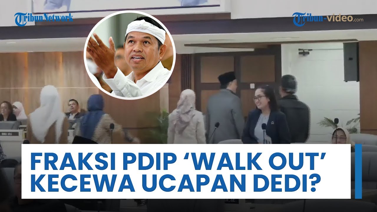 Fraksi PDIP Walk Out saat Rapat Paripurna & Sindir Pernyataan Dedi Mulyadi tentang DPRD, Kecewa?