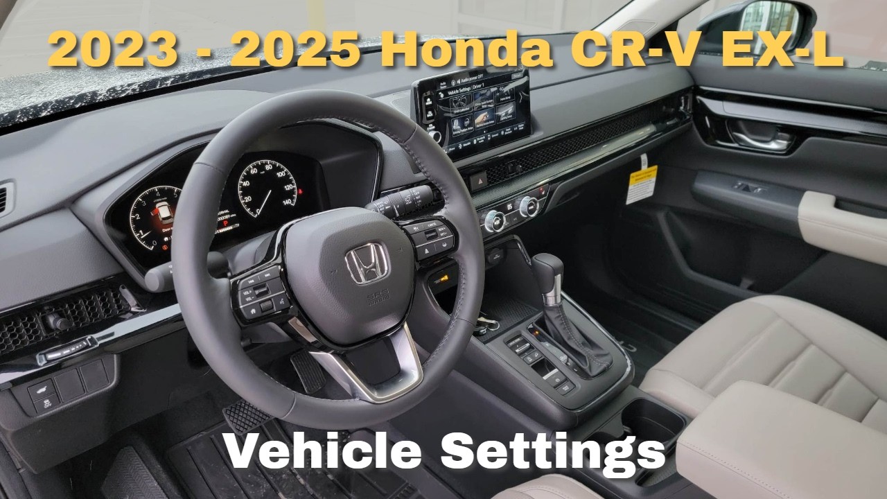 Настройки автомобиля Honda CR-V EX-L 2023 2024 2025 годов