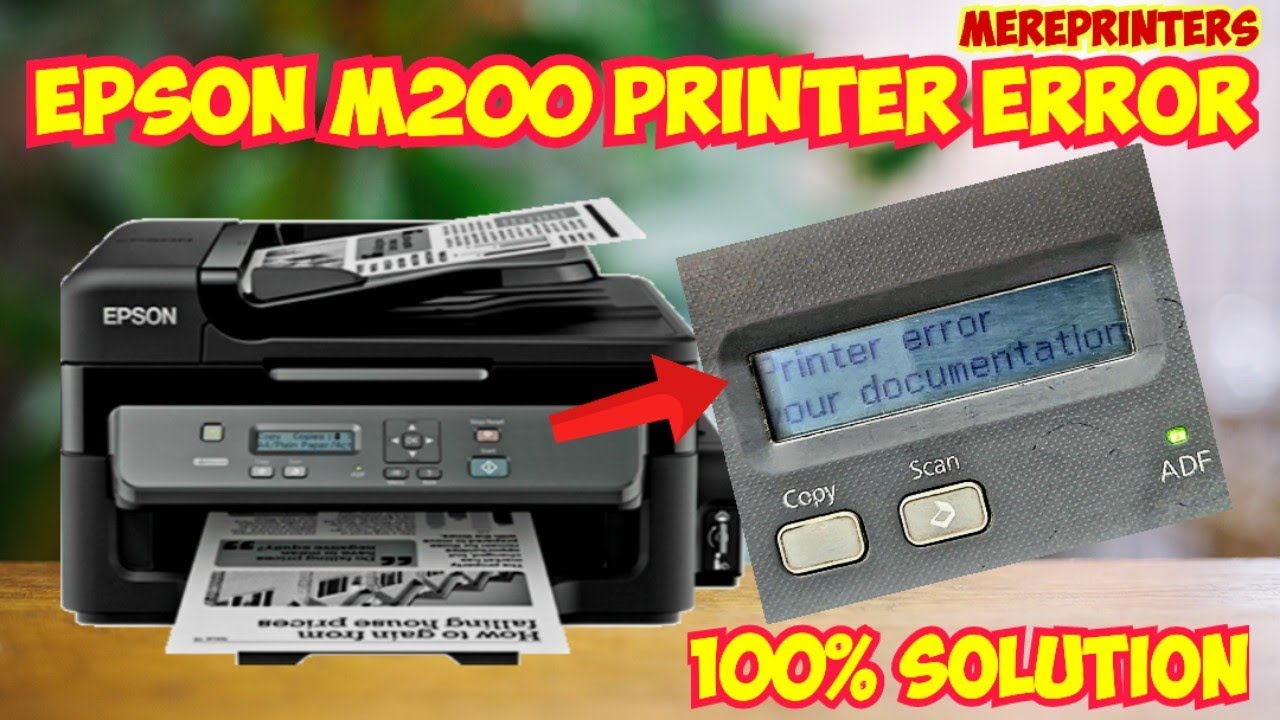 epson m200 printer error see your documentation | epson m200 printer error | epson m200 error #yt