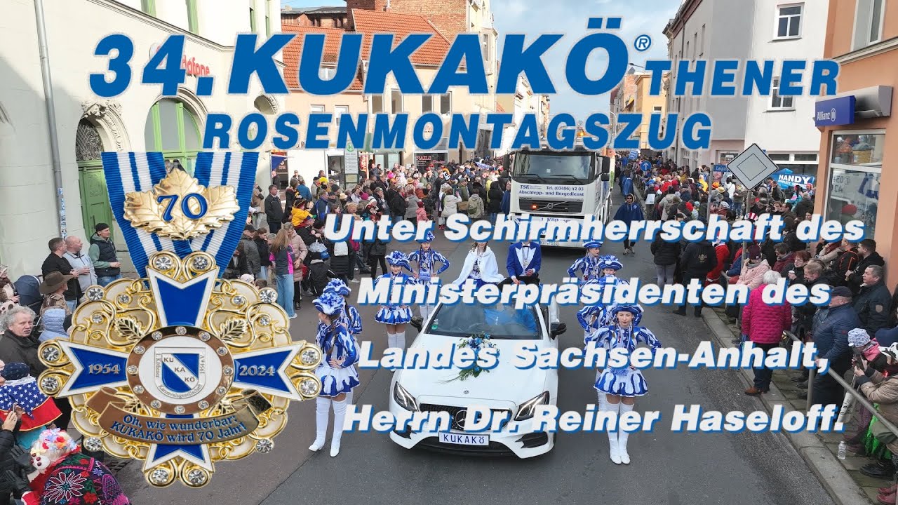 34. Rosenmontagszug Köthen 2024