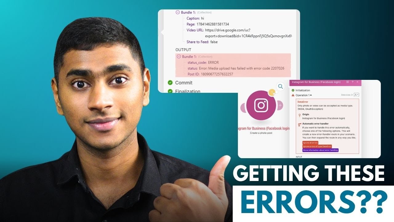 How to fix make.com Instagram Automation FAILS (Free Solution Inside) error code 2207026